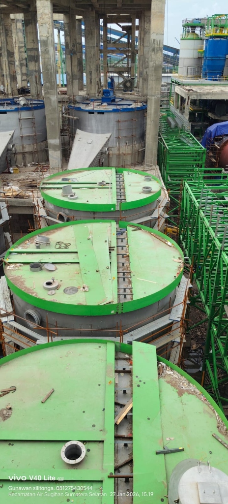 Aerial View of Multiple Tank Tops
